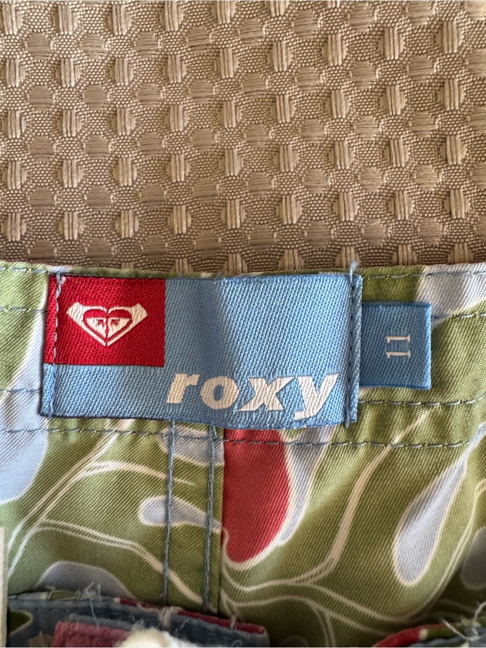 Roxy Light Blue, Red & Green Floral Swim Shorts Youth Size 11 Board Summer - Picture 3 of 9